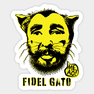 Fidel Gato Sticker